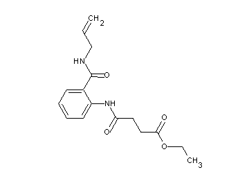 ethyl 4-({2-[(allylamino)carbonyl]phenyl}amino)-4-oxobutanoate
