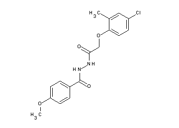 N'-[(4-chloro-2-methylphenoxy)acetyl]-4-methoxybenzohydrazide