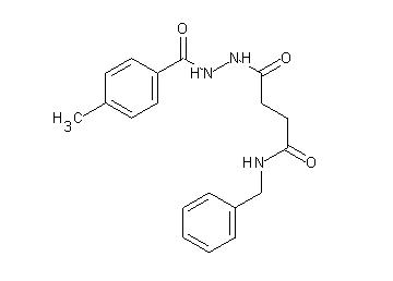 N-benzyl-4-[2-(4-methylbenzoyl)hydrazino]-4-oxobutanamide