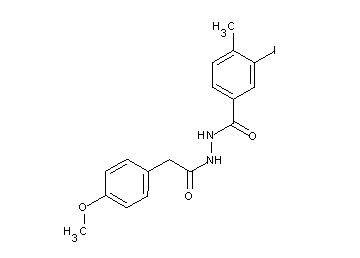 3-iodo-N'-[(4-methoxyphenyl)acetyl]-4-methylbenzohydrazide
