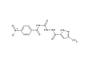 N-({2-[(3-methyl-1H-pyrazol-5-yl)carbonyl]hydrazino}carbonothioyl)-4-nitrobenzamide