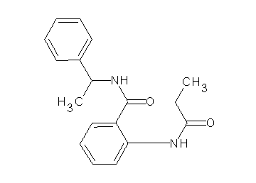 N-(1-phenylethyl)-2-(propionylamino)benzamide - Click Image to Close