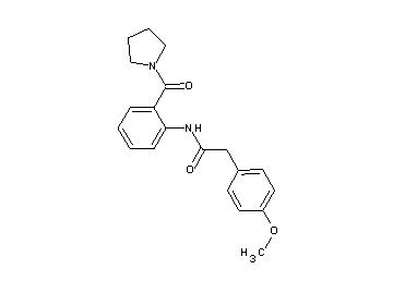 2-(4-methoxyphenyl)-N-[2-(1-pyrrolidinylcarbonyl)phenyl]acetamide