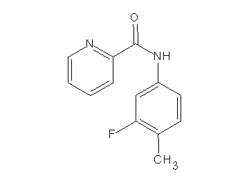 N-(3-fluoro-4-methylphenyl)-2-pyridinecarboxamide