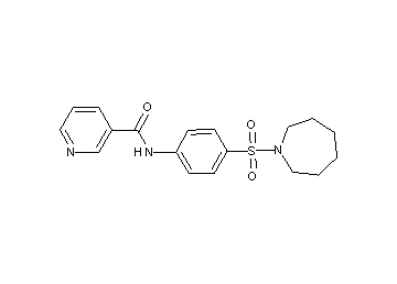 N-[4-(1-azepanylsulfonyl)phenyl]nicotinamide