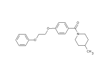 4-methyl-1-[4-(2-phenoxyethoxy)benzoyl]piperidine