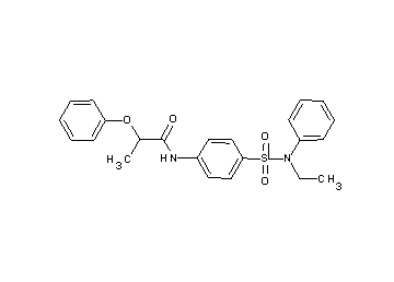 N-(4-{[ethyl(phenyl)amino]sulfonyl}phenyl)-2-phenoxypropanamide