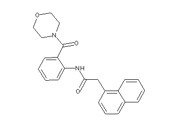 N-[2-(4-morpholinylcarbonyl)phenyl]-2-(1-naphthyl)acetamide