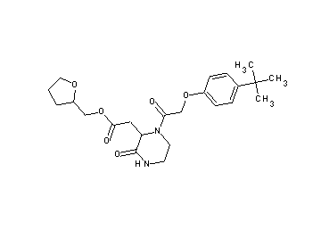 tetrahydro-2-furanylmethyl {1-[(4-tert-butylphenoxy)acetyl]-3-oxo-2-piperazinyl}acetate