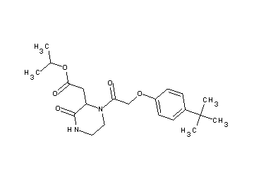 isopropyl {1-[(4-tert-butylphenoxy)acetyl]-3-oxo-2-piperazinyl}acetate