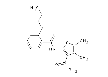 4,5-dimethyl-2-[(2-propoxybenzoyl)amino]-3-thiophenecarboxamide