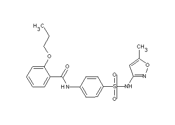 N-(4-{[(5-methyl-3-isoxazolyl)amino]sulfonyl}phenyl)-2-propoxybenzamide