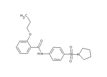 2-propoxy-N-[4-(1-pyrrolidinylsulfonyl)phenyl]benzamide
