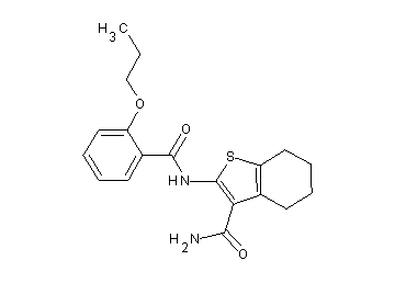 2-[(2-propoxybenzoyl)amino]-4,5,6,7-tetrahydro-1-benzothiophene-3-carboxamide