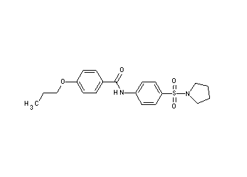 4-propoxy-N-[4-(1-pyrrolidinylsulfonyl)phenyl]benzamide