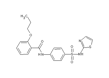 2-propoxy-N-{4-[(1,3-thiazol-2-ylamino)sulfonyl]phenyl}benzamide
