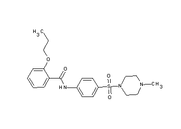 N-{4-[(4-methyl-1-piperazinyl)sulfonyl]phenyl}-2-propoxybenzamide