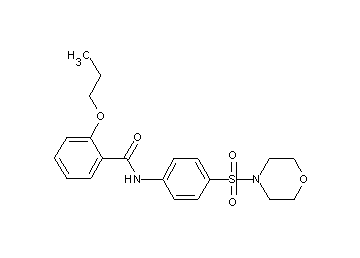 N-[4-(4-morpholinylsulfonyl)phenyl]-2-propoxybenzamide