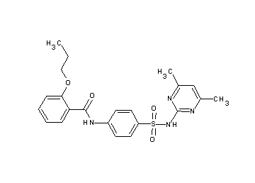 N-(4-{[(4,6-dimethyl-2-pyrimidinyl)amino]sulfonyl}phenyl)-2-propoxybenzamide