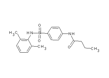 N-(4-{[(2,6-dimethylphenyl)amino]sulfonyl}phenyl)butanamide