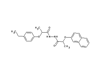 2-(4-ethylphenoxy)-N'-[2-(2-naphthyloxy)propanoyl]propanohydrazide