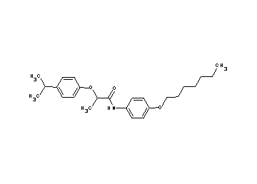 N-[4-(heptyloxy)phenyl]-2-(4-isopropylphenoxy)propanamide