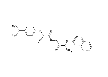 2-(4-isopropylphenoxy)-N'-[2-(2-naphthyloxy)propanoyl]propanohydrazide