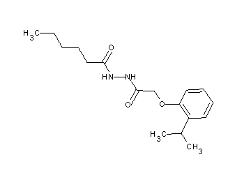 N'-[2-(2-isopropylphenoxy)acetyl]hexanohydrazide