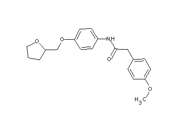 2-(4-methoxyphenyl)-N-[4-(tetrahydro-2-furanylmethoxy)phenyl]acetamide