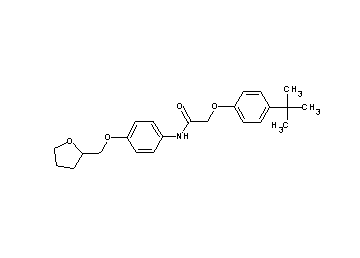 2-(4-tert-butylphenoxy)-N-[4-(tetrahydro-2-furanylmethoxy)phenyl]acetamide