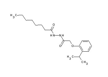 N'-[2-(2-isopropylphenoxy)acetyl]octanohydrazide