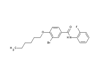 3-bromo-N-(2-fluorophenyl)-4-(hexyloxy)benzamide