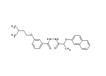 3-(3-methylbutoxy)-N'-[2-(2-naphthyloxy)propanoyl]benzohydrazide