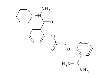 N-cyclohexyl-2-{[(2-isopropylphenoxy)acetyl]amino}-N-methylbenzamide
