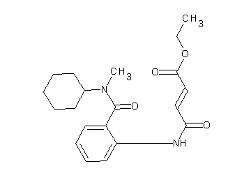 ethyl 4-[(2-{[cyclohexyl(methyl)amino]carbonyl}phenyl)amino]-4-oxo-2-butenoate