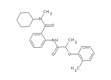 N-cyclohexyl-N-methyl-2-{[2-(2-methylphenoxy)propanoyl]amino}benzamide