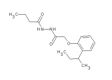 N'-[2-(2-sec-butylphenoxy)acetyl]butanohydrazide