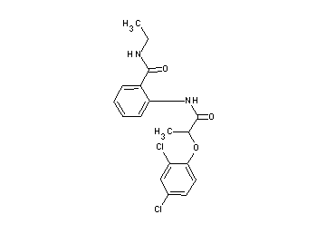 2-{[2-(2,4-dichlorophenoxy)propanoyl]amino}-N-ethylbenzamide