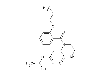 isopropyl [3-oxo-1-(2-propoxybenzoyl)-2-piperazinyl]acetate
