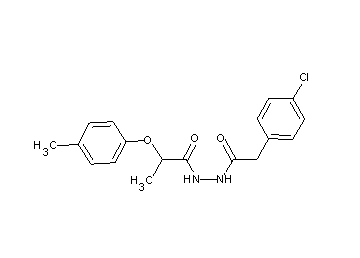 N'-[(4-chlorophenyl)acetyl]-2-(4-methylphenoxy)propanohydrazide
