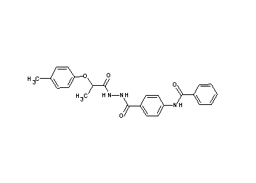 N-[4-({2-[2-(4-methylphenoxy)propanoyl]hydrazino}carbonyl)phenyl]benzamide