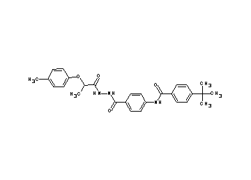 4-tert-butyl-N-[4-({2-[2-(4-methylphenoxy)propanoyl]hydrazino}carbonyl)phenyl]benzamide - Click Image to Close