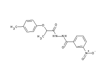 N'-[2-(4-methylphenoxy)propanoyl]-3-nitrobenzohydrazide