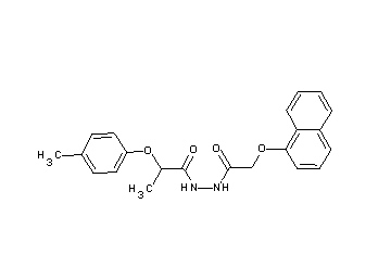 2-(4-methylphenoxy)-N'-[(1-naphthyloxy)acetyl]propanohydrazide