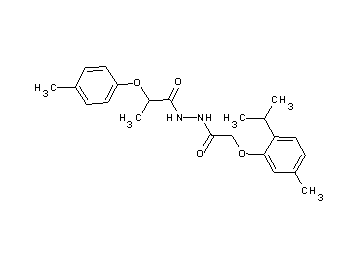 N'-[(2-isopropyl-5-methylphenoxy)acetyl]-2-(4-methylphenoxy)propanohydrazide