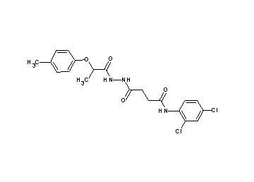 N-(2,4-dichlorophenyl)-4-{2-[2-(4-methylphenoxy)propanoyl]hydrazino}-4-oxobutanamide