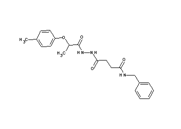 N-benzyl-4-{2-[2-(4-methylphenoxy)propanoyl]hydrazino}-4-oxobutanamide