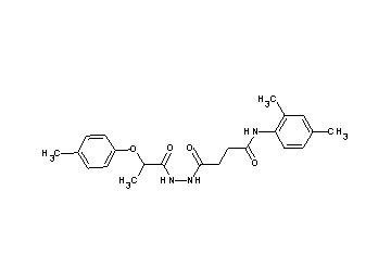 N-(2,4-dimethylphenyl)-4-{2-[2-(4-methylphenoxy)propanoyl]hydrazino}-4-oxobutanamide