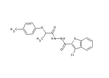 3-chloro-N'-[2-(4-methylphenoxy)propanoyl]-1-benzothiophene-2-carbohydrazide