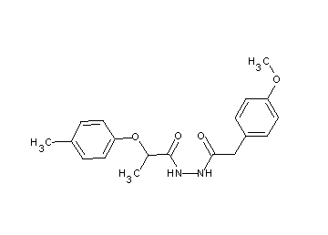 N'-[(4-methoxyphenyl)acetyl]-2-(4-methylphenoxy)propanohydrazide